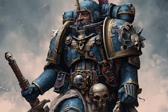 draw a design warhammer 40k characters for games