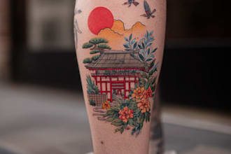 make your sleeve tattoo, tribal tattoo, realistic tattoo