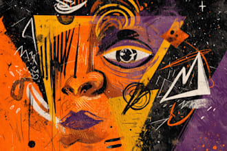 design graffiti artwork for music and branding