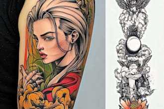 draw fine line tattoo designs with precision