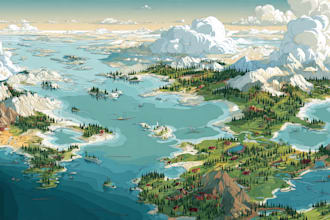 create high quality vector map illustration