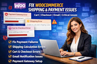 fix woocommerce shipping payment gateway cart checkout email critical issues
