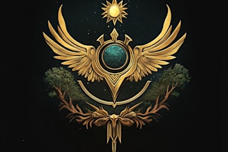 create a unique fantasy logo
