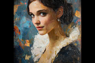 paint renaissance art oil painting portrait