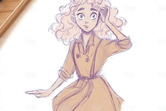draw a character illustration