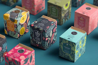 do makeup beauty brand label and packaging design
