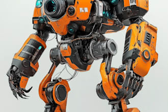 illustrate your mecha, robot and armored characters