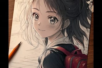 draw anime character illustration
