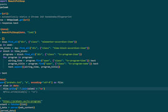 build a python web scraper or data parser to automate your data collection