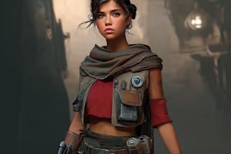 design custom sci fi characters and futuristic heroes