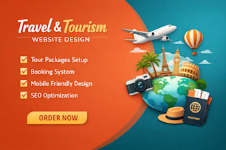 build vacation rental or tour booking website with wordpress or wix