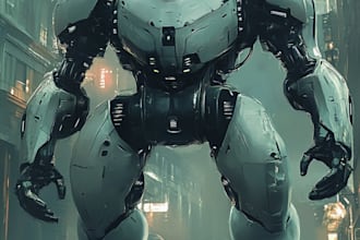 illustrate your mecha, robot and armored characters