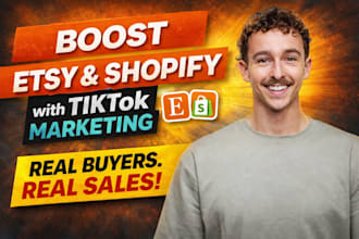 do tiktok marketing and promotion for etsy and shopify store sales growth