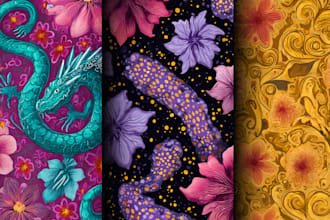 design unique seamless pattern for textile fabric prints