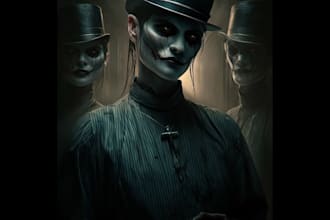 create horror and fear illustrations for your project