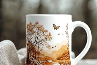 create a mug or coffee mug design