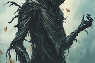 design an fantasy horror horror villain character