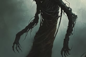 make a fantasy horror character art and horror art