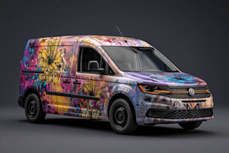 create modern vehicle wrap graphics