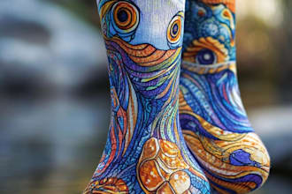 design custom and unique socks design