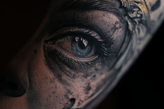 create a tattoo design of tattoo artist