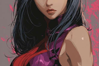 draw fantasy character art or game fan art illustration