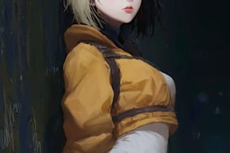 draw your original manga character in full color