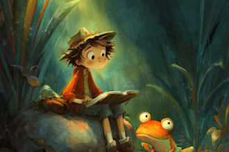 create amazing children book illustrations