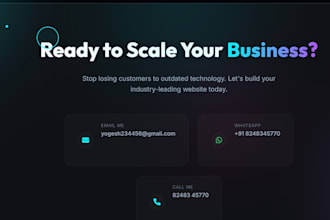 design a premium, industry level website for your small business