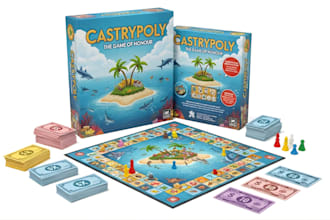 design board game assets, play cards, card game for tabletop games illustration