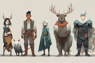 dnd character art and concept art