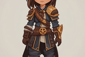 draw 2d game character or 2d game character