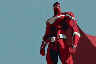 create a dynamic superhero character in marvel rivals style