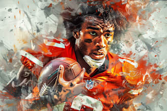 draw sport illustrations or anything in my style