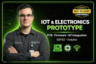 do electronics engineering design, iot prototype arduino esp32, embedded systems