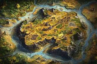 do hand drawn fantasy novel book map cartography map