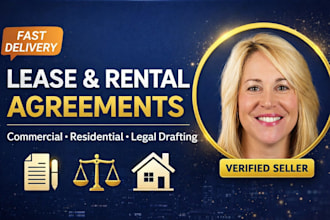draft commercial lease, rental agreement, tenancy contract and eviction notices