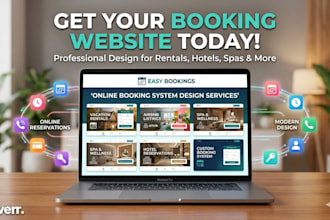 design a standard booking website for hotel, spa, or wellness business