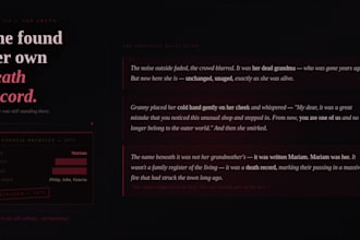 write a mystery and supernatural short story