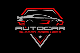 design high impact motorsport and racing team logo