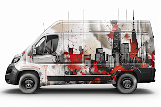 design high quality car wrap and vehicle wrap