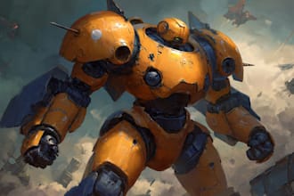 illustrate your mecha, robot and armored characters