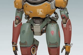 high quality robot, mecha concepts