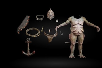 modular humanoid character, 3d nsfw monster, fantasy human,epic skeleton rig ue5