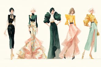 draw a fashion illustration
