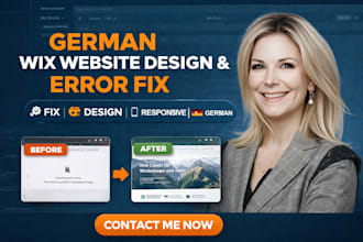 german wix website design and fix wix error wix studio website deutsch website