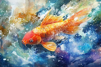 make watercolor illustration and watercolor art