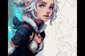 draw your fantasy character fantasy character illustration