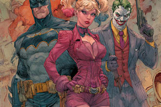 do a charcter of comic or design your comic character