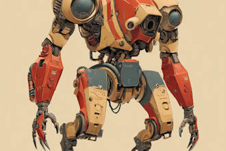 illustrate your mecha, robot and armored characters